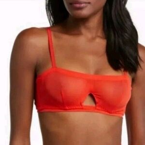 NEW We Are HAH Free People Blood Orange Red Balconet Wired Bra Multiple Sizes